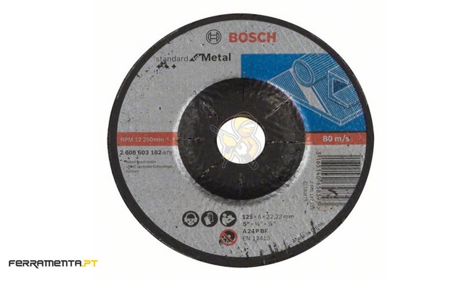 Discos Abrasivos de Rebarbar Metal 125x6.0x22.23 