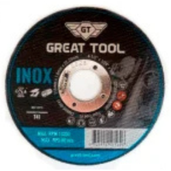 Discos Corte p/ Metal e Inox 50UN 125x1.0x22.2mm Great Tool ACDA12510