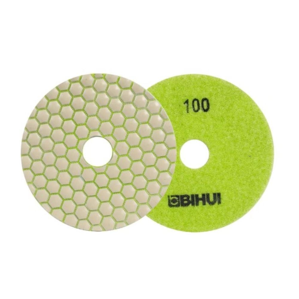 Disco Diamantado de Polimento a Seco Grão 100 Bihui