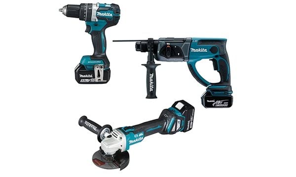 Kit Combo 18V DGA513 + DHP484 + DHR202 Makita DLX3093TJ 
