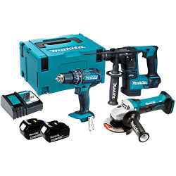 Kit Combo 3 Ferramentas 18V Makita DLX3555PT1