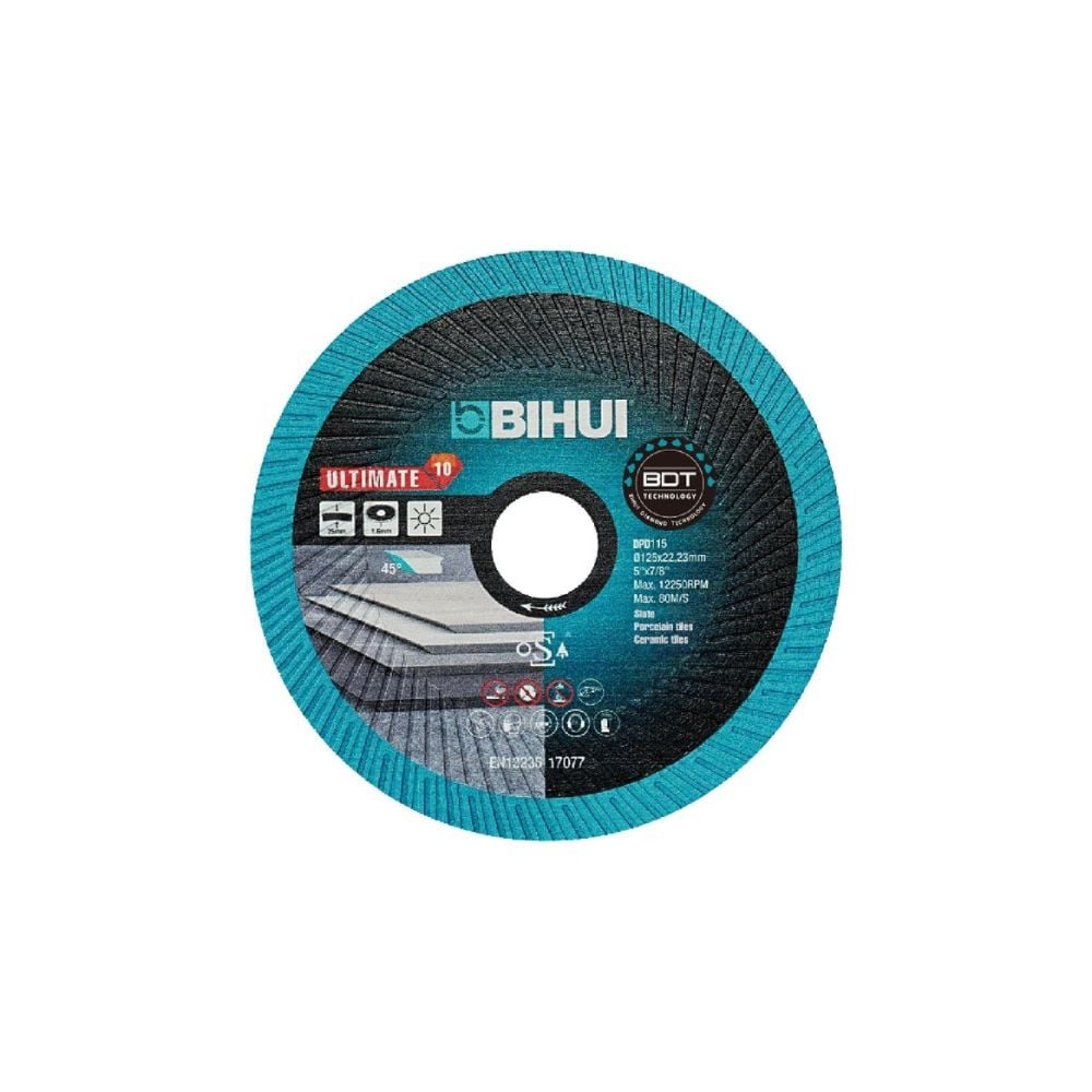 Disco Diamantado Prensado a Quente 115mm Bihui DPD115