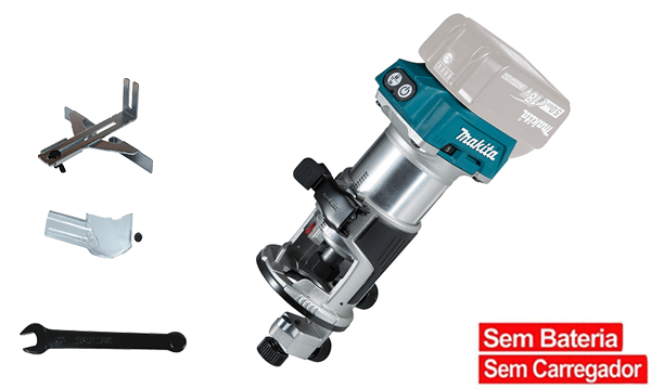 Tupia Multifunções 6 e 8 mm 18V Makita DRT50Z