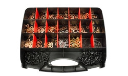 Caixa de Anilhas de Cobre P/Injetores 551 Peças Kroftools 4400