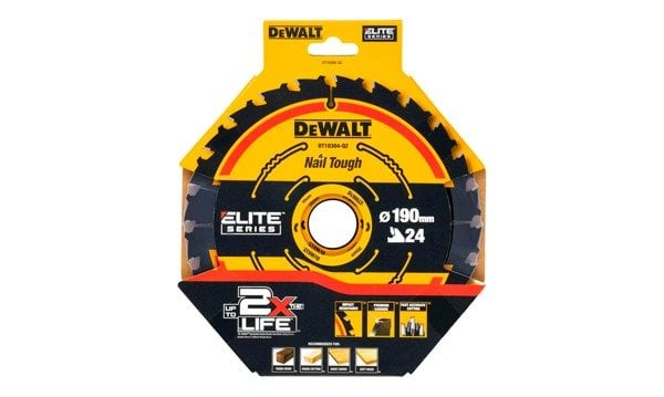 DeWalt Merchandiser RTS DT10304 x10 - Lâmina para Serra Circular Portátil ELITE 190mmX30mmX24T
