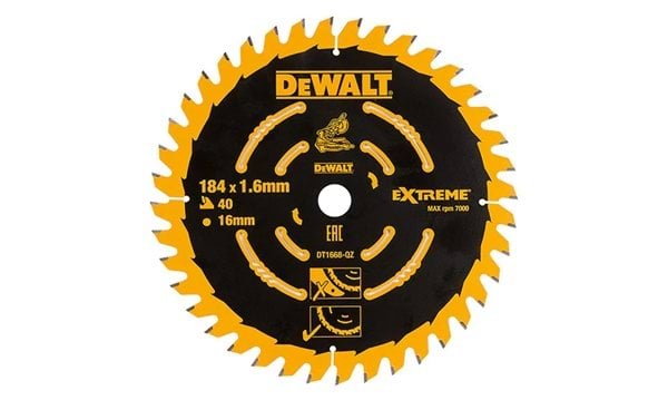 Disco de Serra Circular P/ Madeira 184mm Dewalt DT1668-QZ