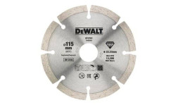 DeWalt Disco Duplo de Diamante para Corte Seco com Aro Segmentado 115x22.2mm para Materiais de Construção