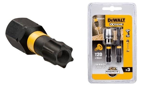 Pontas FLEXTORQ T20 x 2 50mm + Adaptador Dewalt DT70537T-QZ