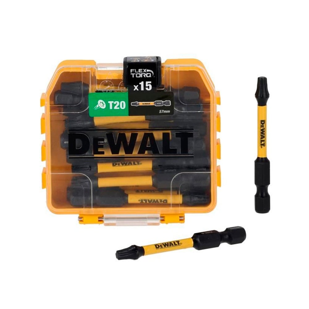 Pontas Flextorq T20 x 57mm 15Un DeWalt DT70915T-QZ  
