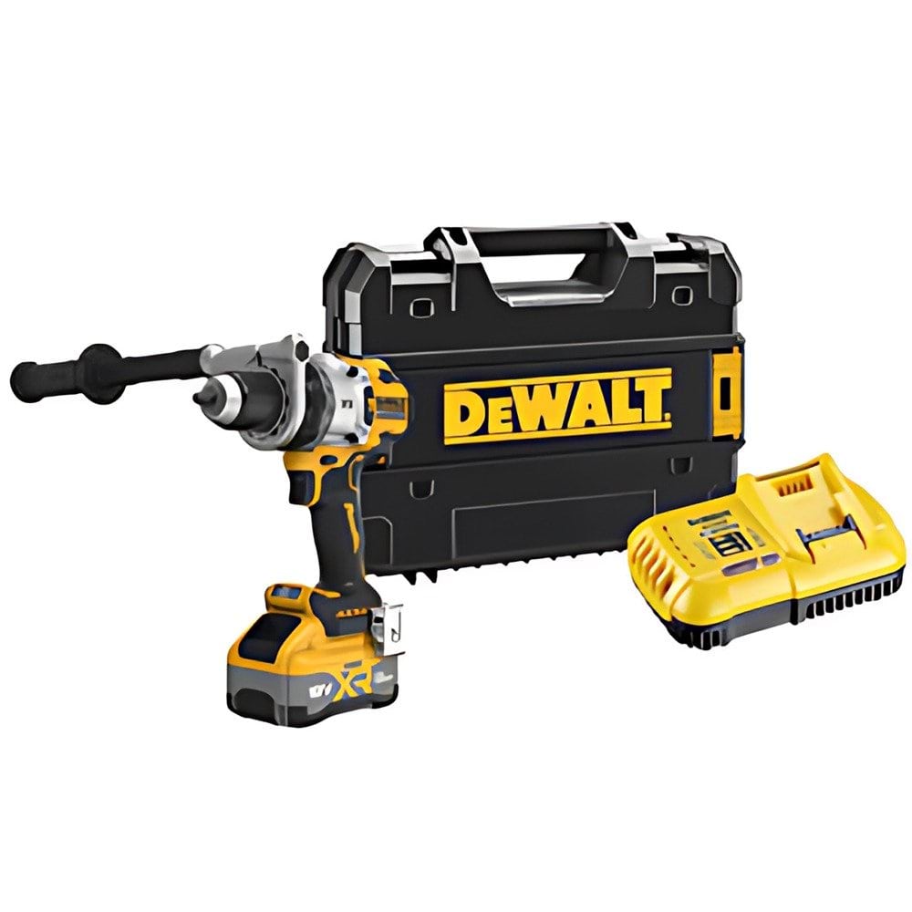DeWalt Berbequim Aparafusador Percussão Sem Escovas Xr 18V Xrp 13mm Xxxnm Com 1 Bateria Li-Ion 8Ah Tabless e Mala Tstak