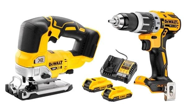 Kit Berbequim DCD796 + Serra Recortes DCS334NT Dewalt DCD796NPRO12