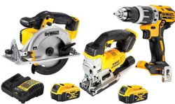 Kit 3 Maquinas 18V DCD796NT + DCS334N + DCS391N Dewalt DCD796NPRO14