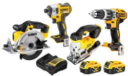 Kit 4 Maquinas 18V DCD796NT + DCS334N + DCS391N + DCF887NT Dewalt DCD796NPRO16