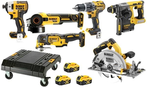 Kit Combo 6 Maquinas 18V + Carrinho DWST1-71229 Dewalt DCD796NPRO18