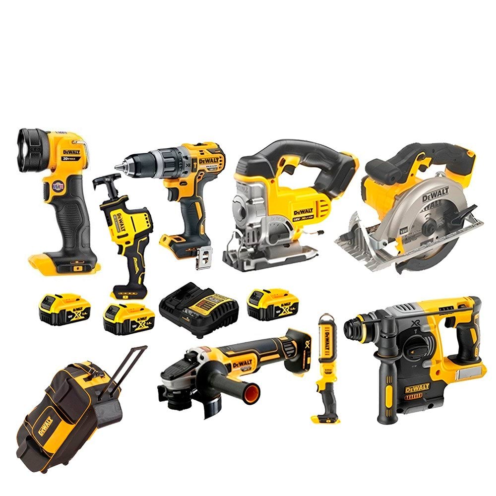 Kit Combo 8 Maquinas 18V + Mala Com Rodas DWST1-79210 Dewalt DCD796NPRO28