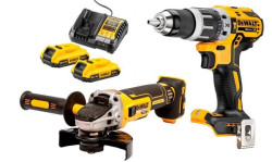 Berbequim DCD796 + Rebarbadora DCG405 Dewalt Kit DWK208