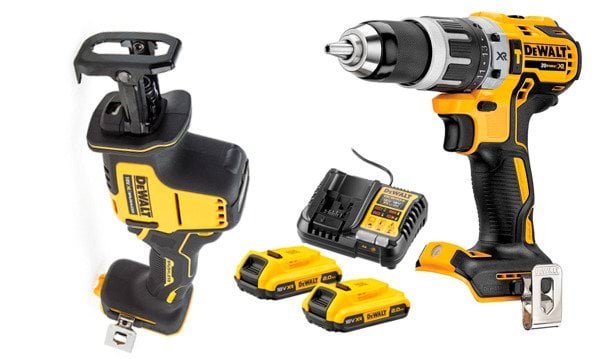 Kit Berbequim DCD796 + Serra Sabre DCS369 Dewalt DCD796NPRO8