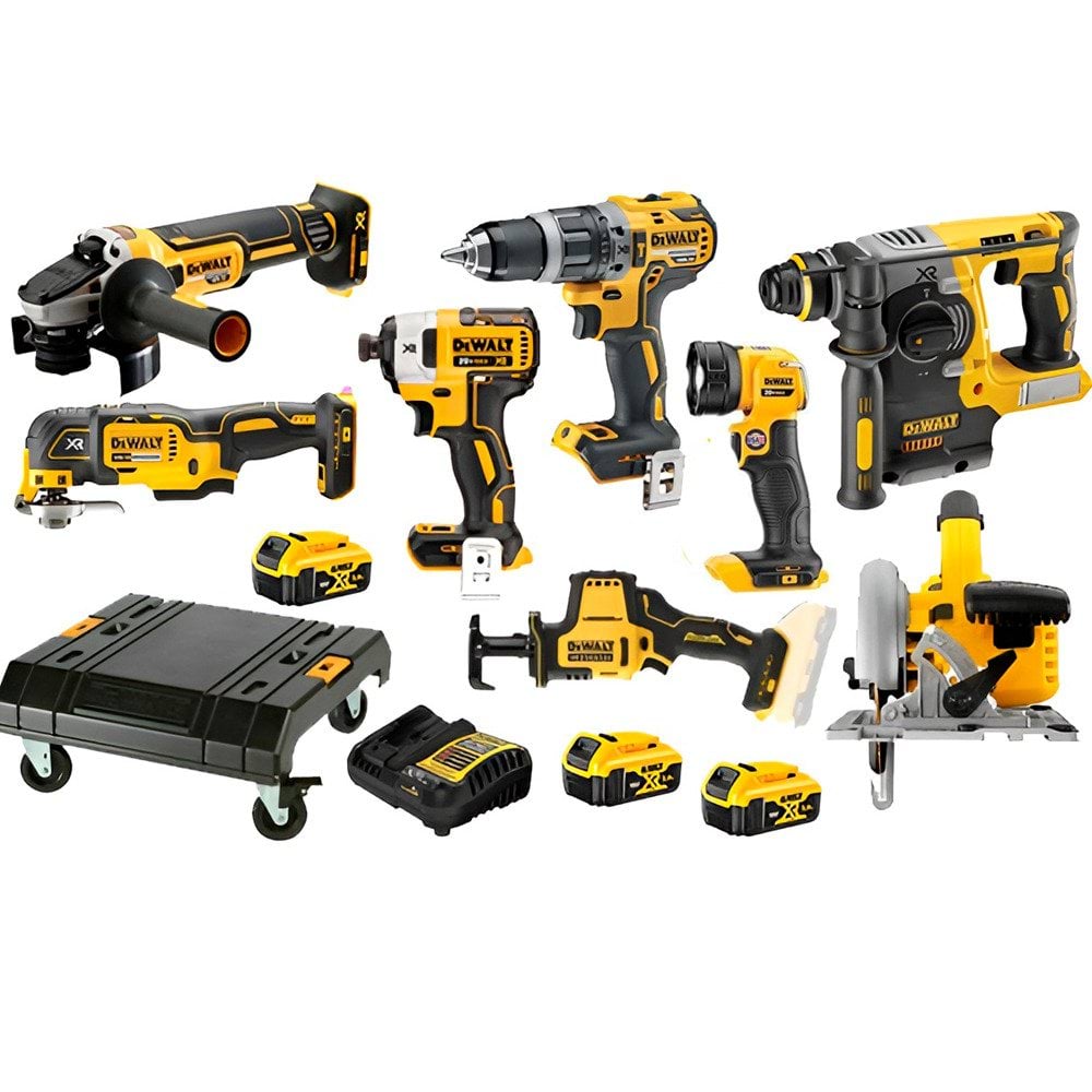 Kit Combo 8 Maquinas 18V + Carinho DWST1-71229 Dewalt DCD996NPRO18
