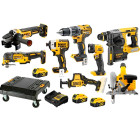 Kit Combo 8 Maquinas 18V + Carinho DWST1-71229 Dewalt DCD996NPRO18