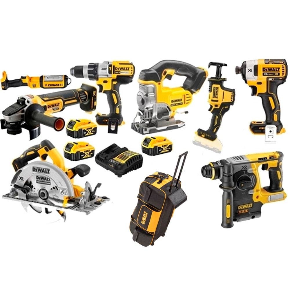 Kit Combo 7 Maquinas 18V + Mala Com Rodas DWST1-79210 Dewalt DCD996NPRO23