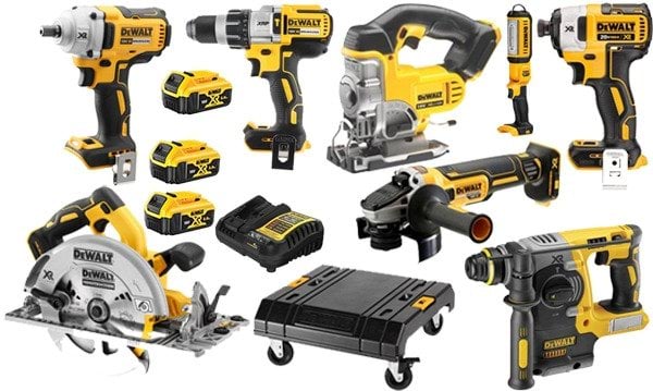Kit Combo 8 Maquinas 18V + Carinho DWST1-71229 Dewalt DWK701T