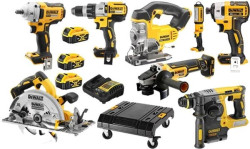Kit Combo 8 Maquinas 18V + Carinho DWST1-71229 Dewalt DWK701T