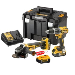 Kit Combo 18V DCD796 + DCG405 DeWalt DCK2080P2T
