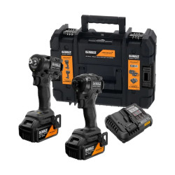 KIT Aparafusadora DCF86 + Chave de Impacto DCF92M McLaren XR 18V Dewalt DCK2224MP2T-QW