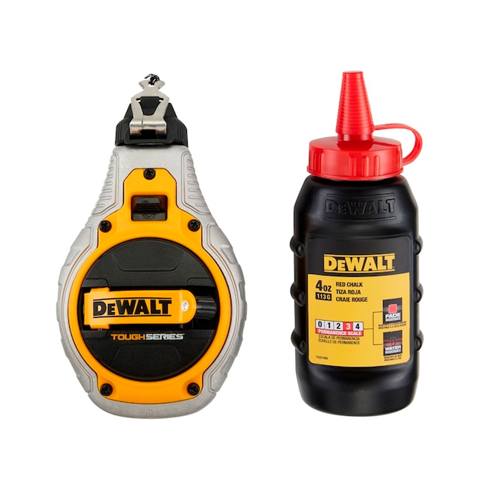 Cordel de Traçagem 30m + Giz Vermelho Dewalt DWHT48335RC-0