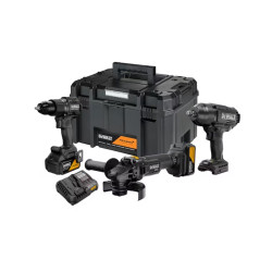 KIT McLaren Berbequim Percussão + Rebarbadora XR 18V DeWalt DCK3222MP2T-QW