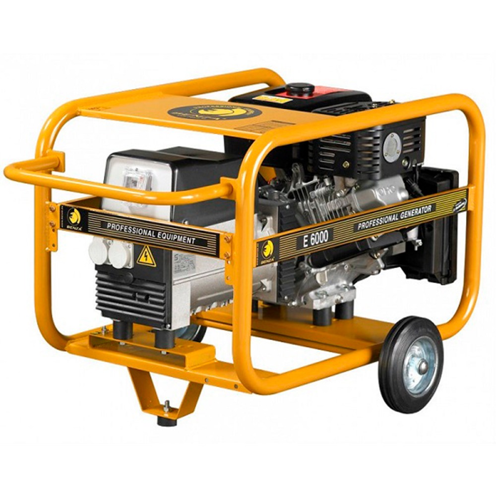 Gerador Arranque Manual 14HP 6KVA Benza E6000