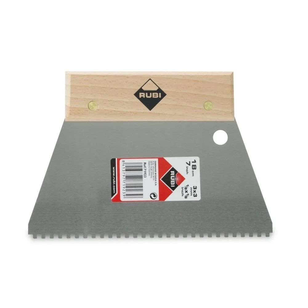 Espátula-Pente 18 cm 3x3 mm Rubi 71923