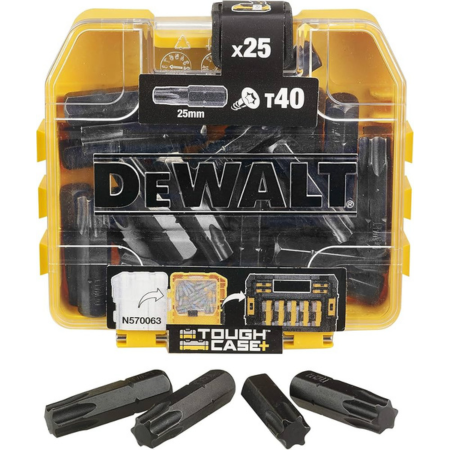 Estojo c/ 25 Pontas FLEXTORQ T40 25mm Dewalt DT70559T-QZ