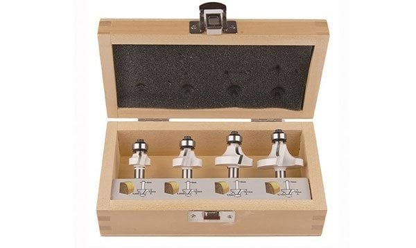 Estojo de 4 Fresas Redondeadoras Ø8mm Makita D-53534