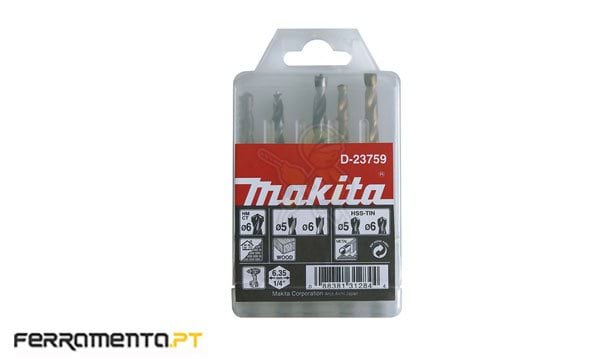 Estojo de Brocas 1/4" HEX. Makita D-23759