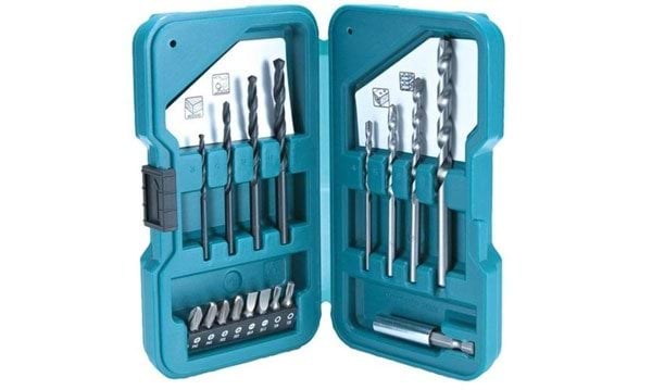 Estojo de Brocas e Bits 17Pcs Makita D-40200