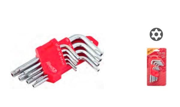 Jogos Chaves "L" Tork Furada WLHR-123S TH10~TH50 9pçs MacFer 037.0080