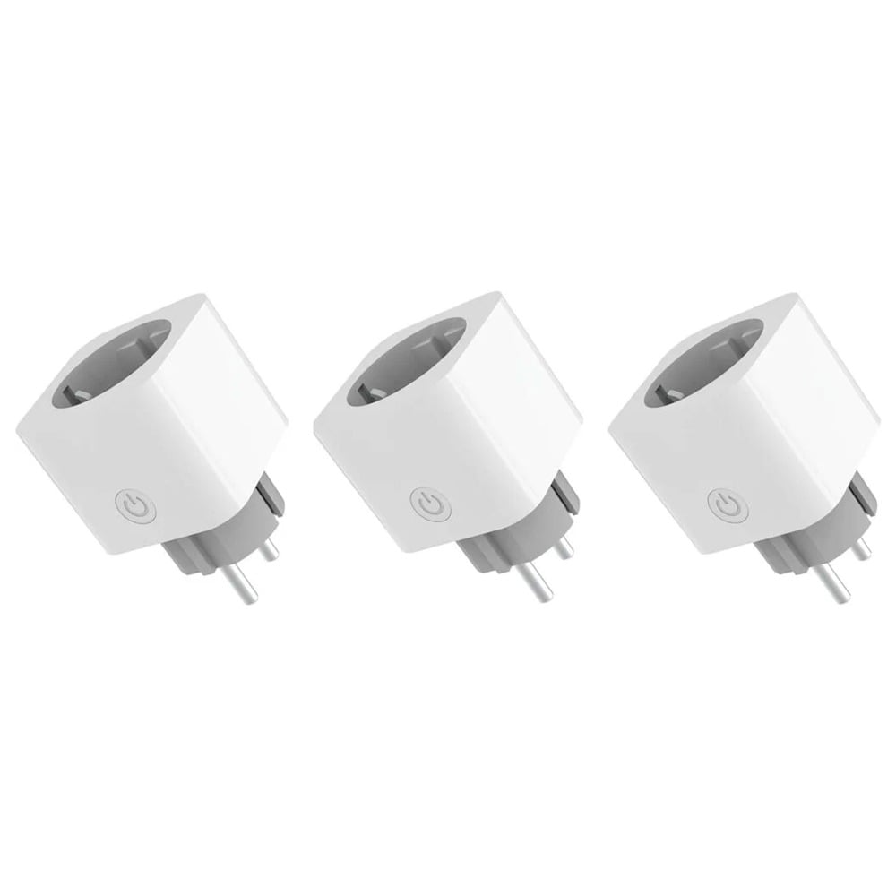Kit 3 Tomadas Inteligentes Wi-Fi Energeeks EG-EW009MC