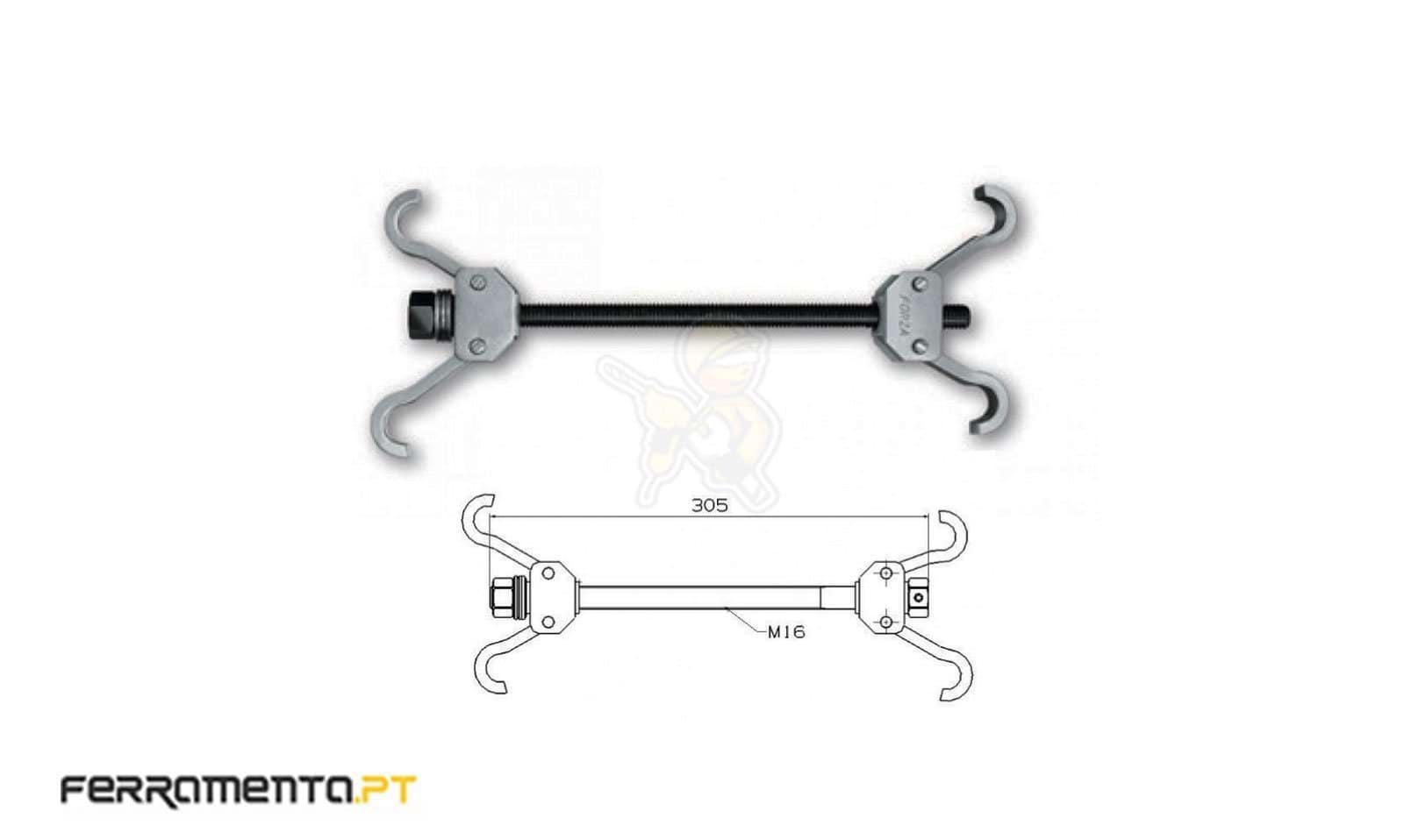 Extrator de Molas 305mm Forza 5091
