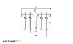 Extrator Mecânico 105-260mm Forza 1810
