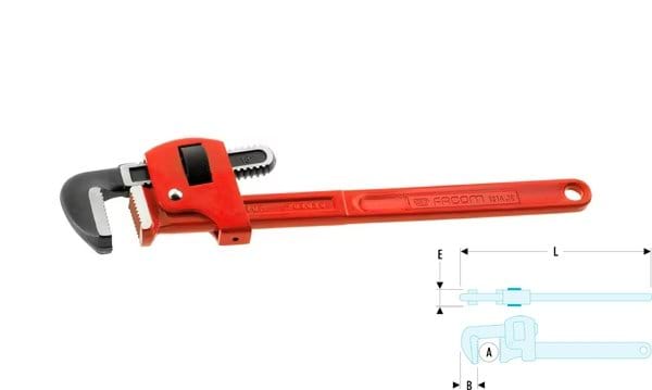 Chave modelo "Stillson"  Aço Facom 131A