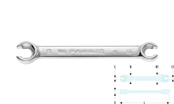 Chave Luneta Aberta Facom 43. 