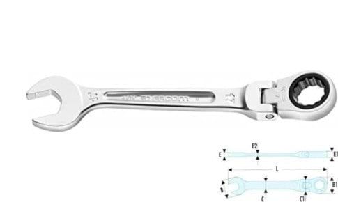 Chave Combinada com Roquete Flexível 17 mm Facom 467BF.17