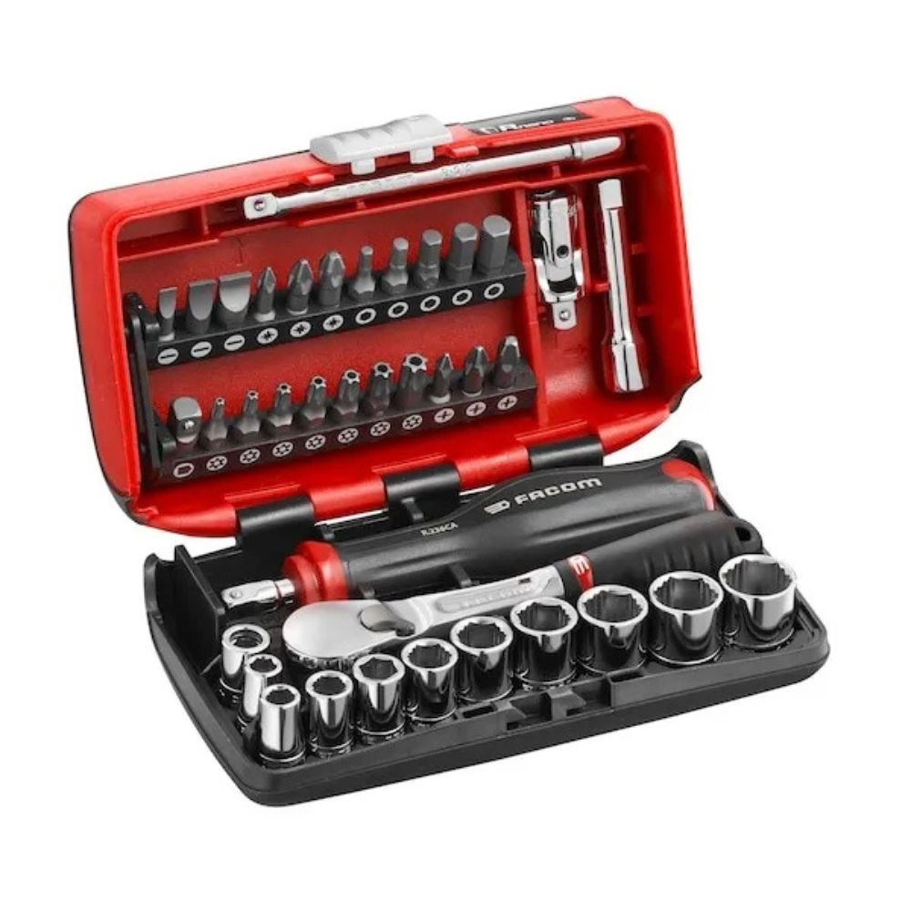 Jogo de Chaves de Caixa OGV® Grip 1/4" 38 Peças Facom RL.NANO1GRPPB  