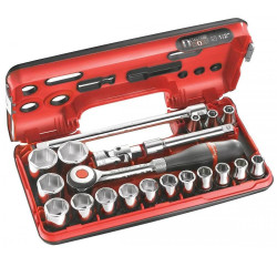 Jogo de Chaves e Roquete de ½” 21Pcs Facom S.360DBOX1