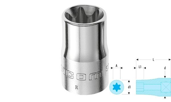 Chave de Caixa Torx 1/2" Facom STX