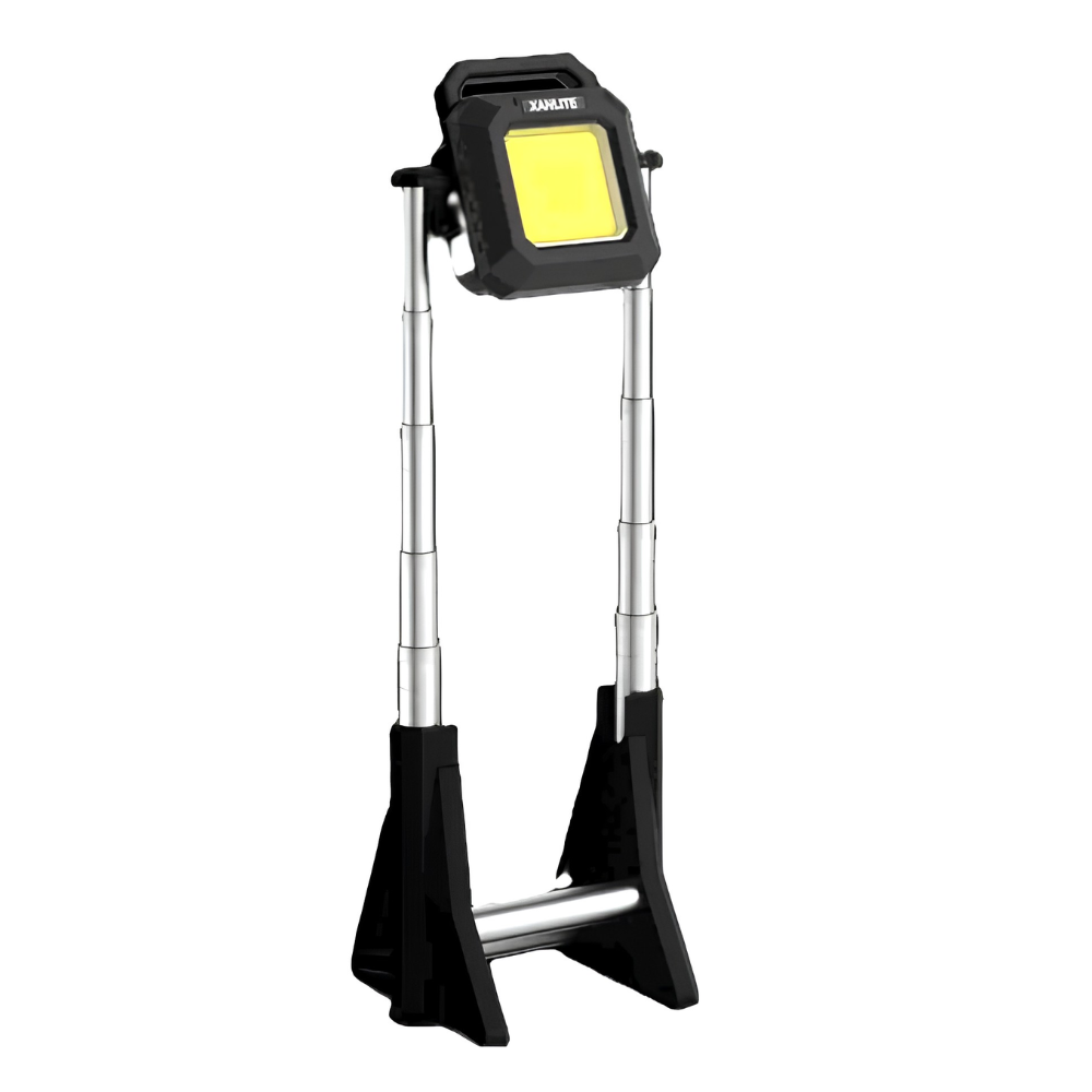 Projetor LED Port&aacute;til Recarreg&aacute;vel com Trip&eacute; telesc&oacute;pico 3000 LM Xanlite PRTL2500R