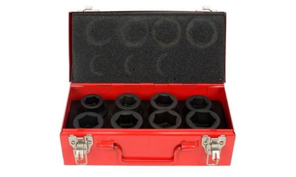 Jogo chaves caixa impacto 1” 8 peças Kroftools 200000