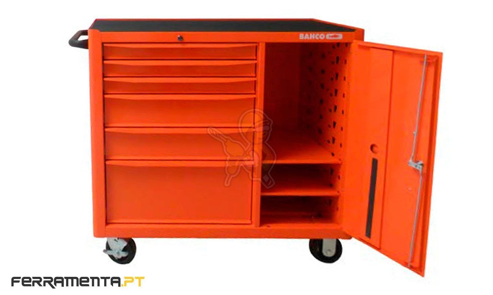 Carro de ferramentas com 6 gavetas e porta Bahco 1470KXL6C