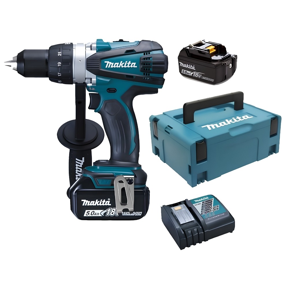 Berbequim aparafusador 18V lítio-ion 5,0Ah DDF458RTJ